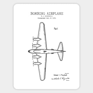 BOMBING AIRPLANE patent Magnet